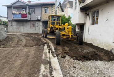 آغاز عملیات زیرسازی و تسطیح کوچه گلدیس