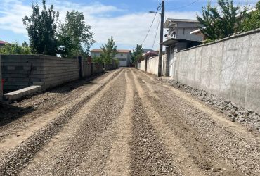 آماده‌سازی کوچه پروردگاری برای اجرای عملیات آسفالت