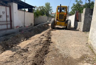 شن‌ریزی کوچه پروردگاری توسط شهرداری لوندویل