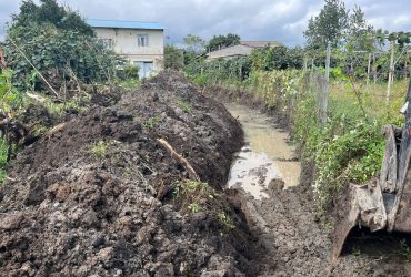 ایجاد کانال دفع آب‌های سطحی در محدوده سهراب‌محله توسط شهرداری لوندویل