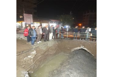 بازدید نماینده محترم مجلس شورای اسلامی از روند تعریض کانال عبوری خیابان آبشار