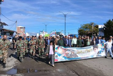 حضور شهردار و مجموعه مدیریت شهری لوندویل در راهپیمایی ۱۳ آبان