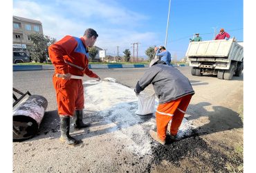 نصب سرعت کاه در تقاطع سهراب محله